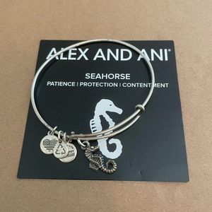 Alex and Ani Silver Seahorse